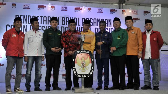 9 Sekjen Partai Koalisi Jokowi Sambangi KPU