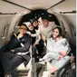 Heboh Raffi Ahmad ke London Naik Jet Pribadi yang Disebut Sebagai Moda Transportasi Paling Berpolusi di Dunia.&nbsp; foto: Instagram @raffinagita1717