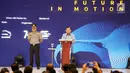 Wakil Presiden RI Jusuf Kalla memberikan sambutan dalam pembukaan pameran Gaikindo Indonesia Internasional Auto Show (GIIAS) 2019 di ICE BSD, Serpong, Tangerang, Kamis (18/7/2019). Tahun ini pameran otomotif terbesar di Indonesia tersebut mengusung tema Future in Motion. (Liputan6.com/Fery Pradolo)