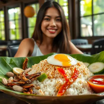 resep nasi lemak ©Ilustrasi dibuat AI