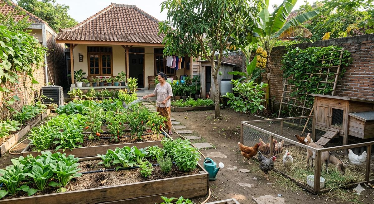Cara Membuat Kebun Sayur di Rumah yang Tidak Diserang Ulat (AI Generated)