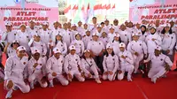 Menteri Pemuda dan Olahraga (Menpora RI), Dito Ariotedjo, resmi mengukuhkan dan melepas kontingen Indonesia untuk Paralimpiade Paris 2024 pada Kamis (15/8/2024) siang. (NPC Indonesia)