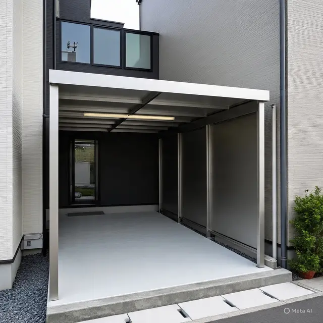 Inspirasi Carport Rumah di Gang Sempit dengan Baja Ringan