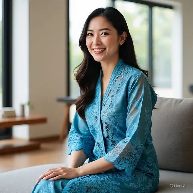 Model Tunik Batik Kombinasi Brokat Tile 2025