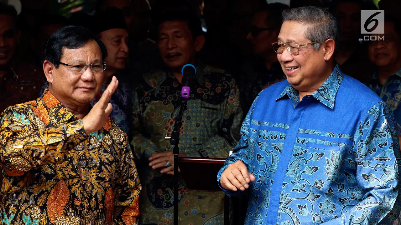 SBY Resmi Usung Prabowo sebagai Calon Presiden 2019