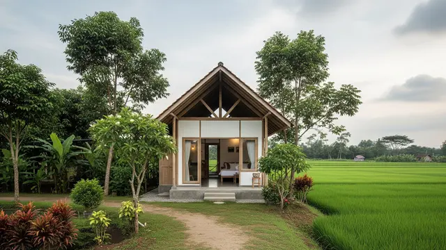 Rumah 6x9 dengan Atap Tinggi dan Ruang Terbuka