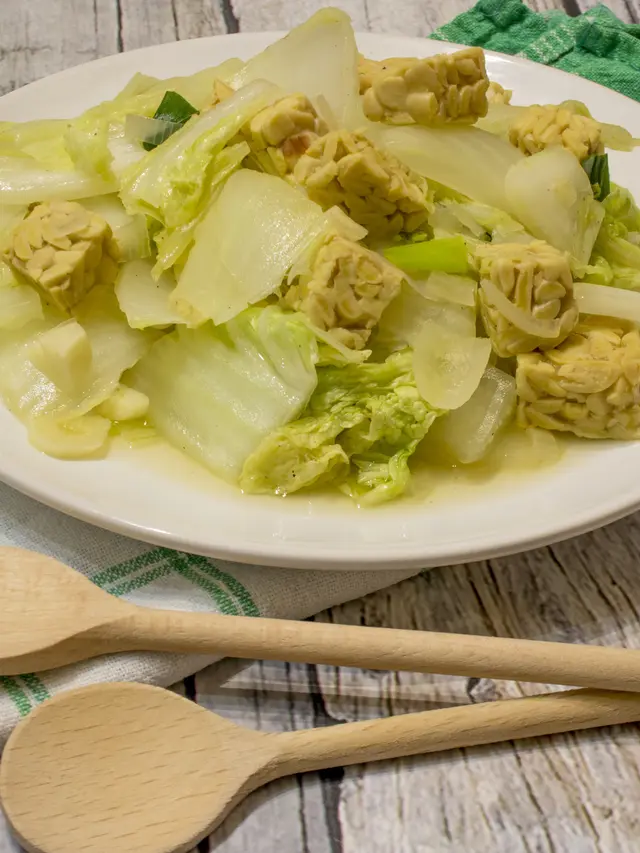 Tumis sawi tempe