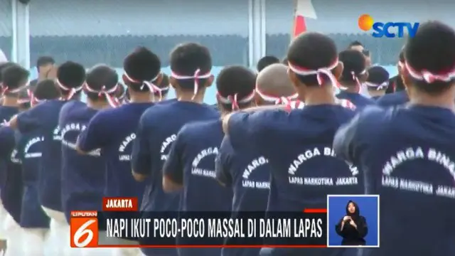 Tak Mau Kalah, 536 Warga Binaan LP Cipinang Ikut Menari Poco Poco