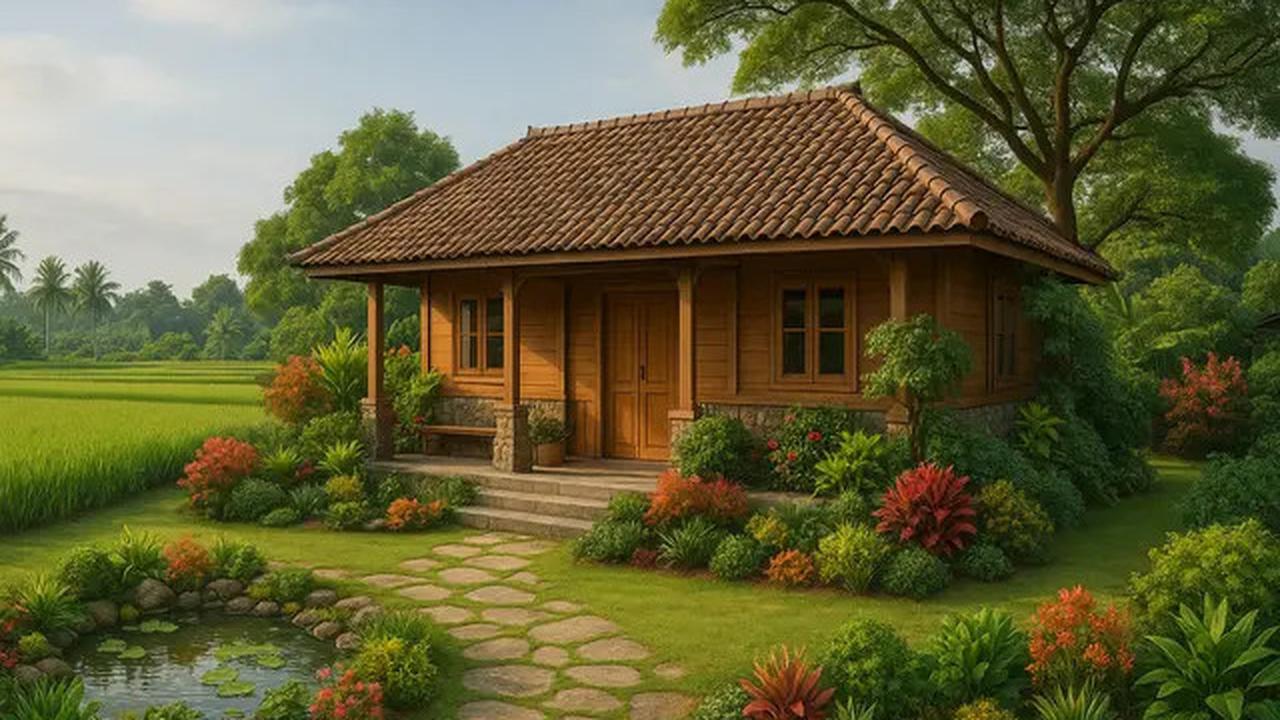 10 Gambar Rumah Tepi Sawah yang Simpel dan Menawan, Cocok Jadi Ide Hunian 2025