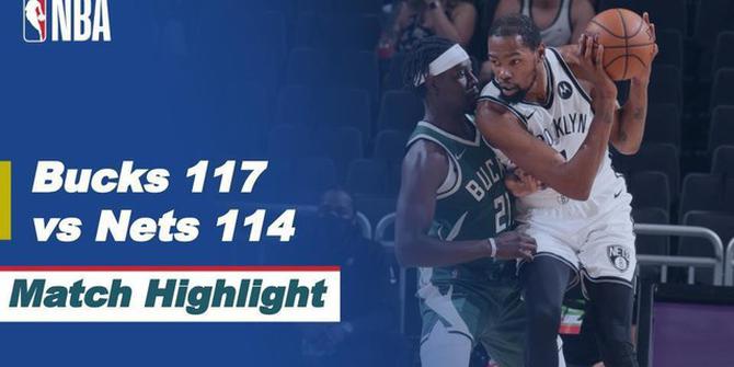 VIDEO: Highlights NBA, Milwaukee Bucks Permalukan Tamunya Brooklyn Nets 117-114