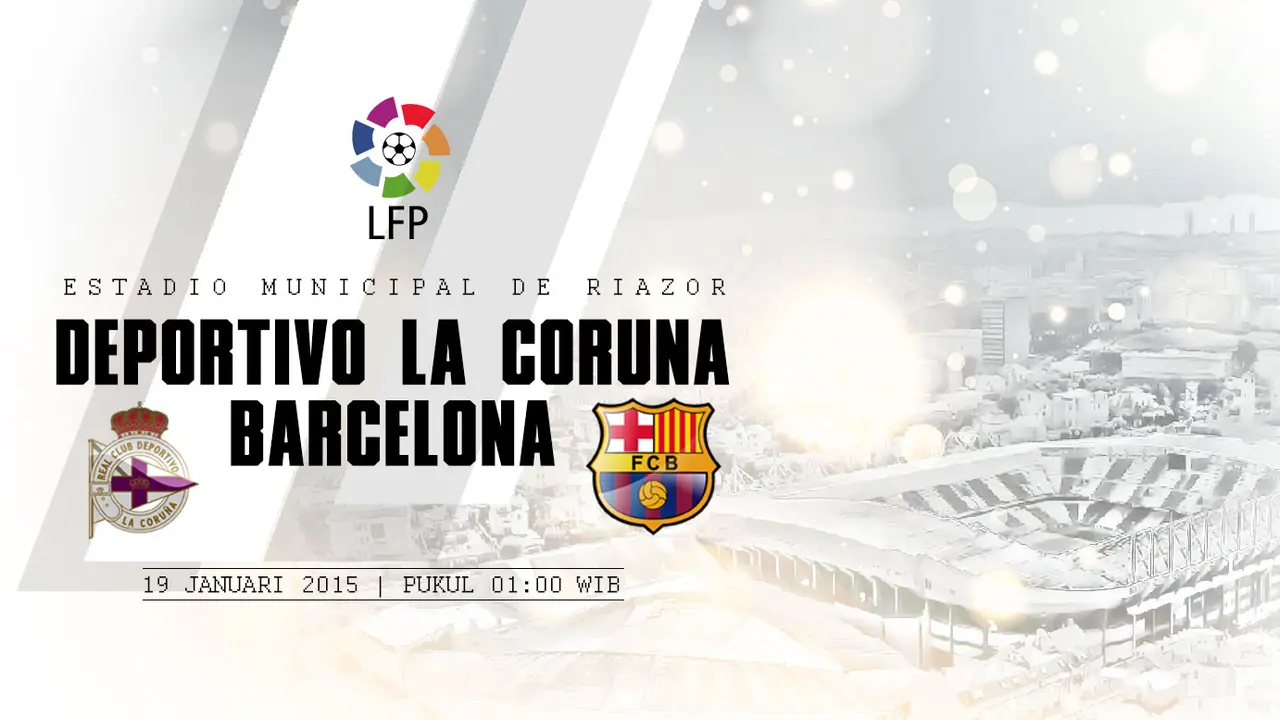 Prediksi Deportivo La Coruna vs Barcelona (Liputan6.com/Yoshiro)