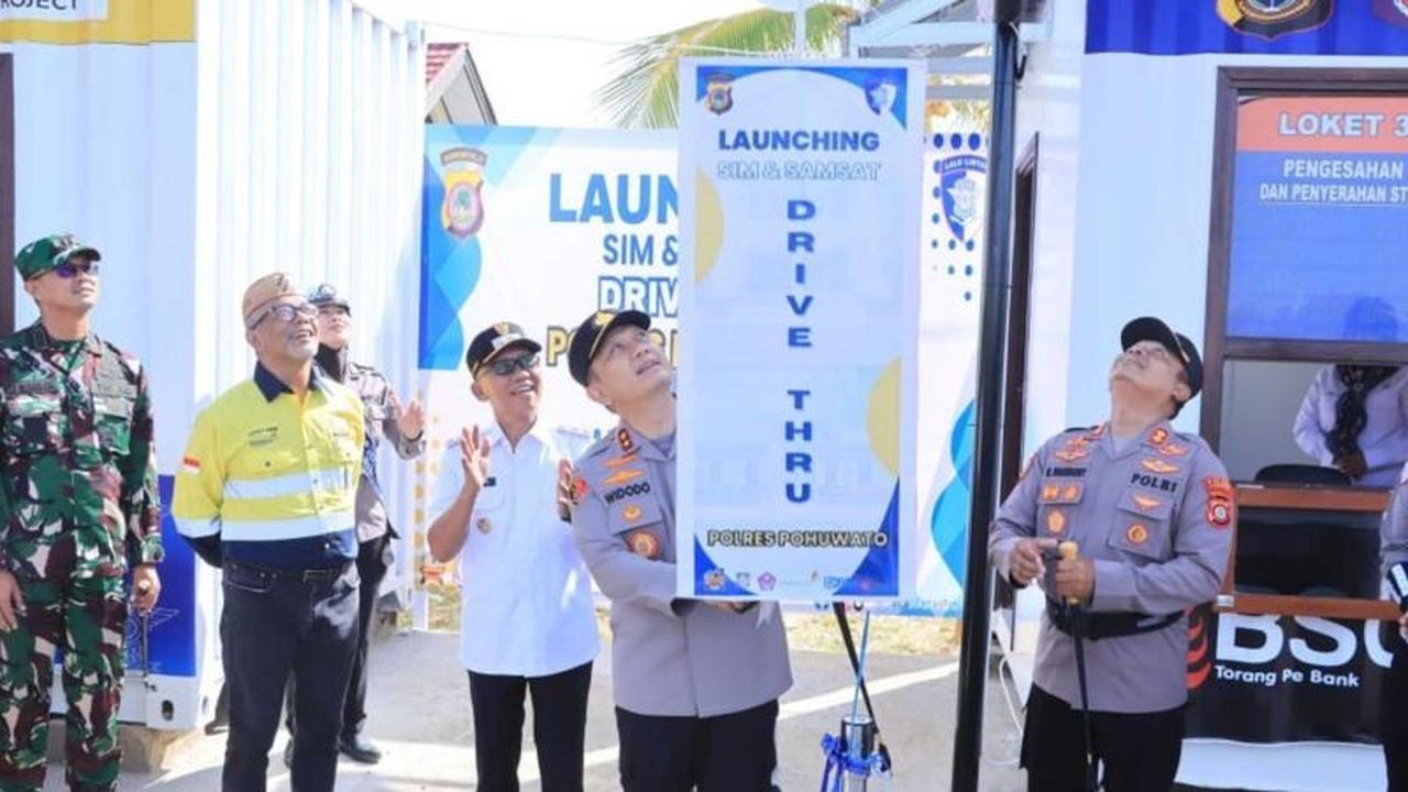 Resmi Beroperasi, Layanan SIM Samsat Drive Thru Permudah Warga Pohuwato Urus Administrasi