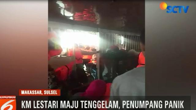 Video amatir ini merupakan detik-detik saat KM Lestari Maju, mengalami kebocoran pada Selasa siang.