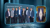 Mastersystem menyabet anugerah dari Cisco APJC Award 2022. (Dok. IST/Mastersystem)