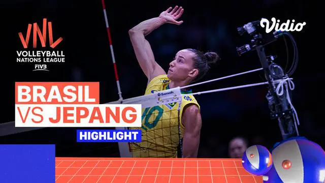 VIDEO: Highlights Volleyball Nations League Putri 2022, Brasil Singkirkan Jepang pada Babak Perempat Final