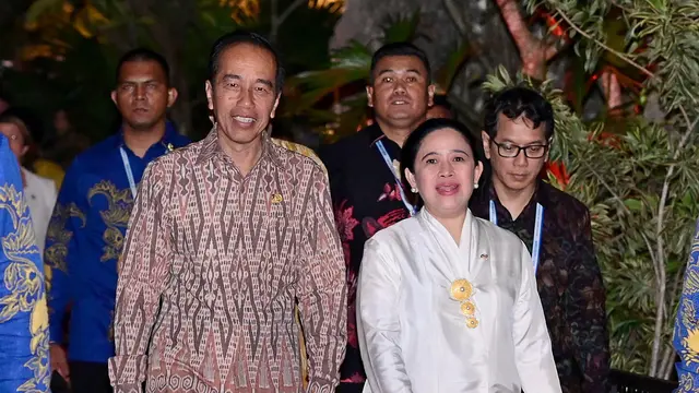 Momen Hangat Pertemuan Jokowi dan Puan Maharani di KTT WWF Bali