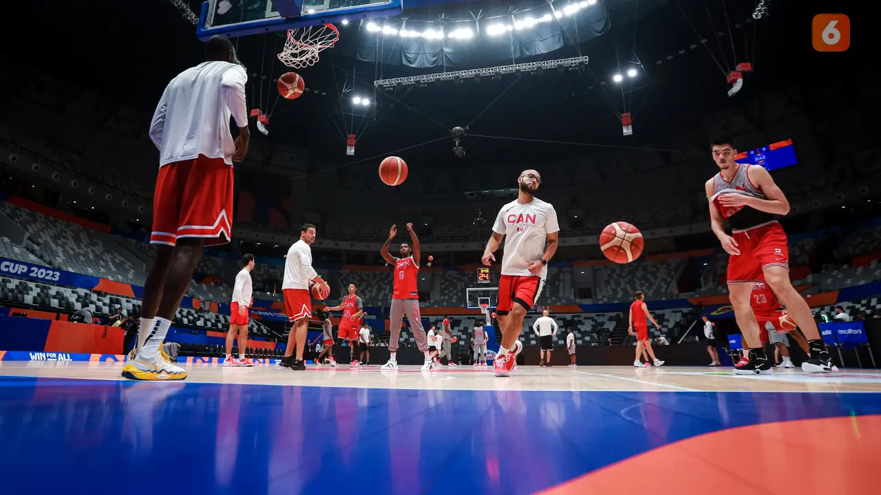 Foto: Dihuni Skuad Bertabur Bintang NBA, Begini Potret Latihan Timnas Basket Kanada Jelang Bentrok dengan Prancis di Piala Dunia FIBA 2023