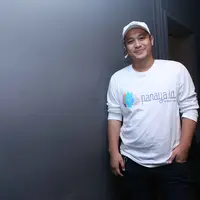 "Proses sebulan naik 10 kg, apapun dimakan. Sekarang 100 kg lebih," kata Gilang Dirga di XXI Epicentrum, Kuningan, Jakarta Selatan, Selasa (25/4). (Nurwahyunan/Bintang.com)