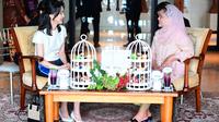 Ibu Iriana Joko Widodo dan Ibu Negara Korea Selatan, Madam Kim Keon Hee (dokumentasi Sekretariat Presiden)