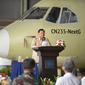 Menteri Pertahanan Indonesia Prabowo Subianto menyebutkan pesawat CN235 buatan PT Dirgantara Indonesia (PTDI) laris di pasar Internasional.