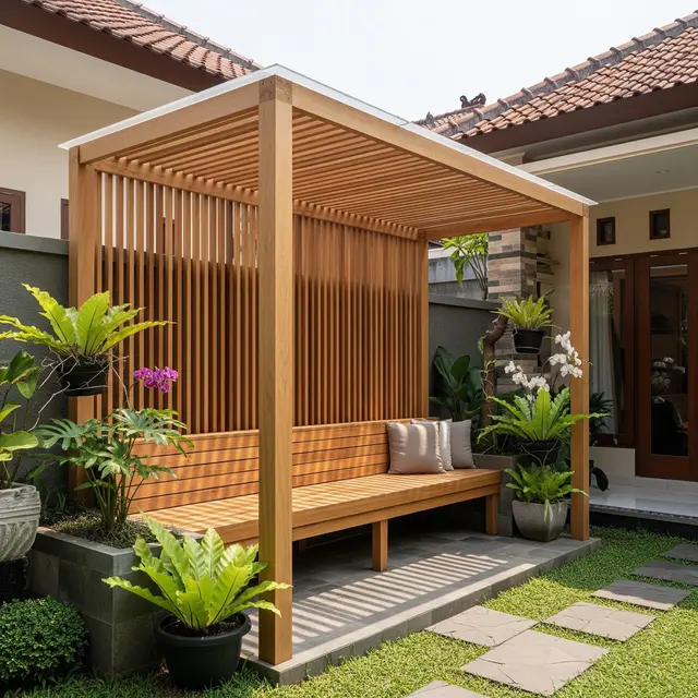 9 Model Pergola Kayu Minimalis untuk Taman Belakang Rumah, Estetik dan Fungsional