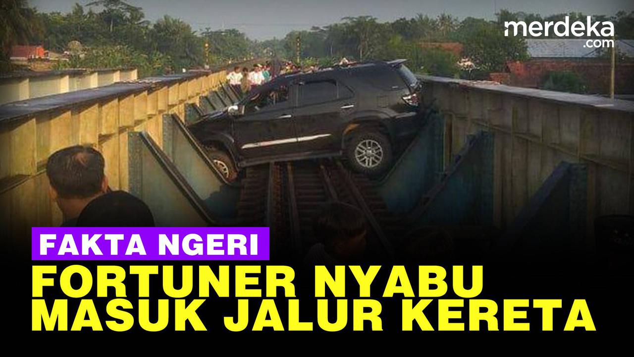 VIDEO: Fakta-Fakta Fortuner Masuk Rel Kereta, Ternyata Sopir Halusinasi Akibat Sabu