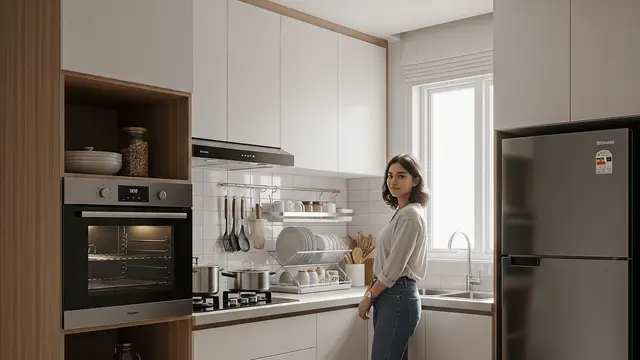 Model Rumah Kecil Tapi Punya Dapur Luas Karena Penataan Vertikal