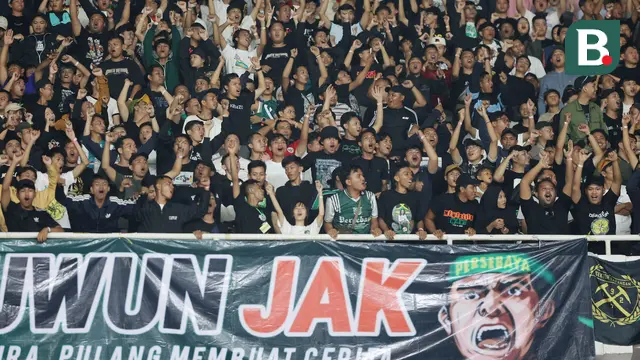 Bonek - Persija Vs Persebaya di BRI Liga 12024/2025