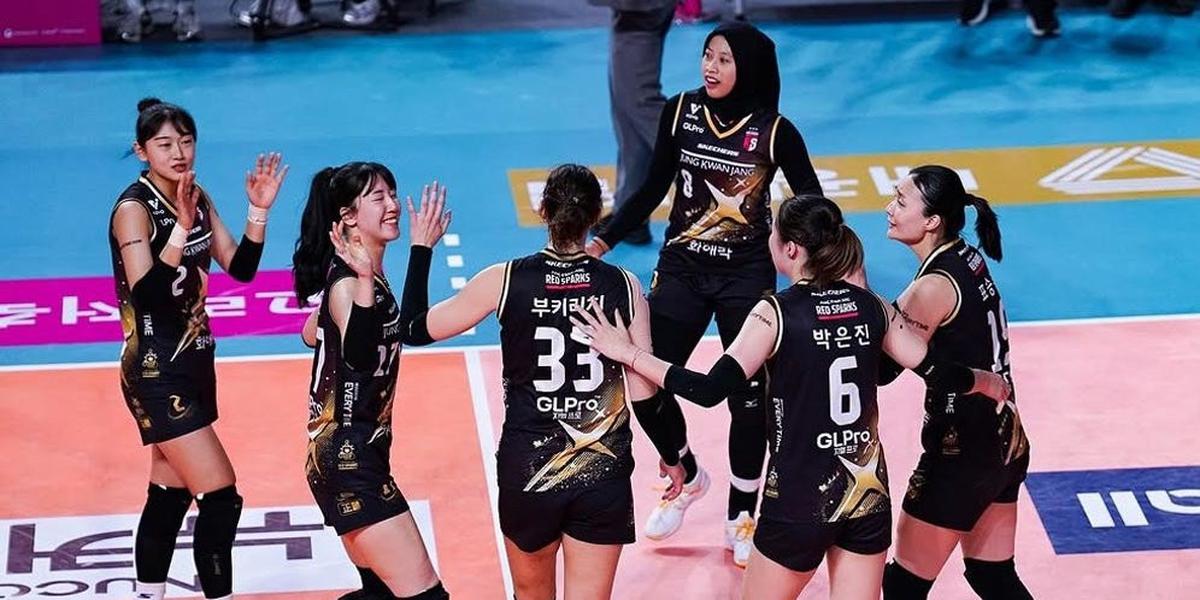 Hasil Korean V-League 2024/2025: Rekor Kemenangan Beruntun Red Sparks Dipatahkan Pink Spiders