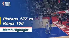 Berita Video Highlights NBA 2019-2020, Detroit Pistons Vs Sacramento Kings 127-106