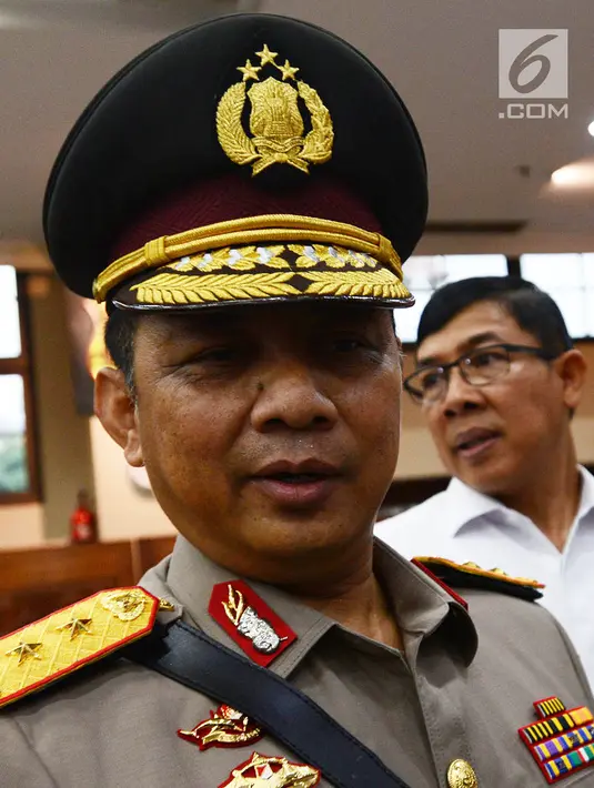 Kapolda Metro Jaya Irjen Pol Gatot Eddy Pramono saat mengikuti sertijab di Jakarta, Kamis (24/1). Gatot Eddy Pramono sebelumnya menjabat Asrena Kapolri sekaligus Satgas Nusantara. (Merdeka.com/Imam Buhori)