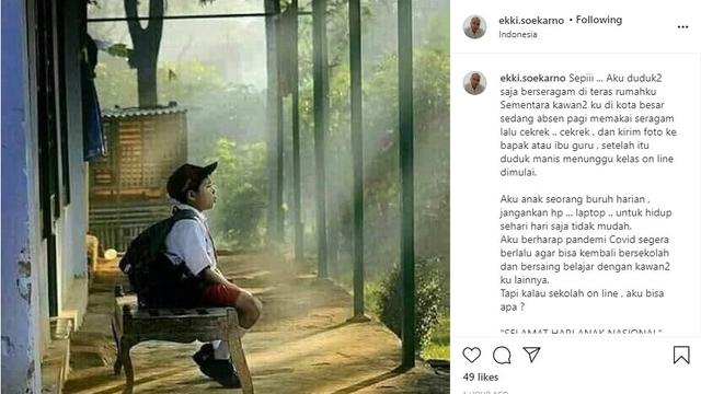 Ekki Soekarno (Foto: Instagram/@ekki.soekarno)
