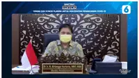 Menteri Koordinator Bidang Perekonomian Airlangga Hartarto dalam Bincang Editor Liputan6.com: Vaksin dan Donor Plasma Untuk Percepatan Penanganan Covid-19.