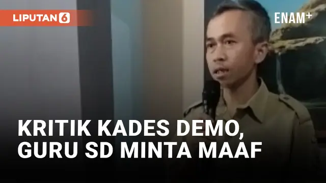 VIDEO: Terancam Dipolisikan, Guru SD Minta Maaf Usai Kritik Kades