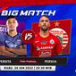Link Live Streaming Big Match BRI Liga 1 : Persita Vs Persija di Vidio, Rabu 26 Januari 2022. (Sumber : dok. vidio.com)