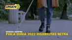 Laporan langsung dari Radityo Priasmoro terkait dengan dengar bareng piala dunia 2022 disabilitas netra.
