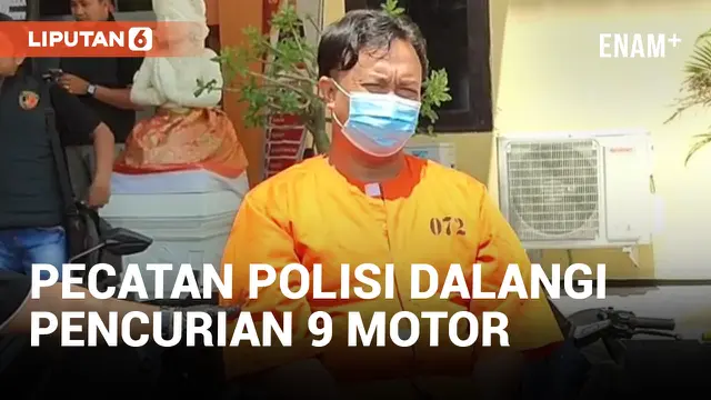 Otaki Pencurian 9 Sepeda Motor di Buleleng, Pria Pecatan Polisi Ditangkap Aparat