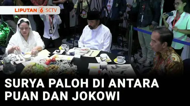 Di hari yang sama dengan sidang kasus suap Sekjen PDIP, Hasto Kristiyanto yang menyebut Joko Widodo. Sang Presiden ketujuh justru duduk satu meja dengan Ketua DPP PDIP, Puan Maharani. Di antara keduanya, ada Ketum Partai Nasdem, Surya Paloh dan duduk...