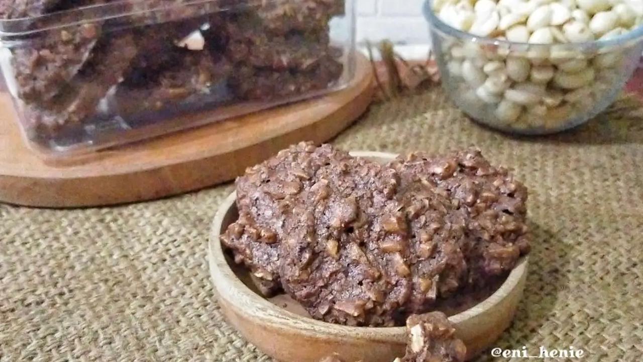 Ilustrasi Kue Kering Cokelat Kacang