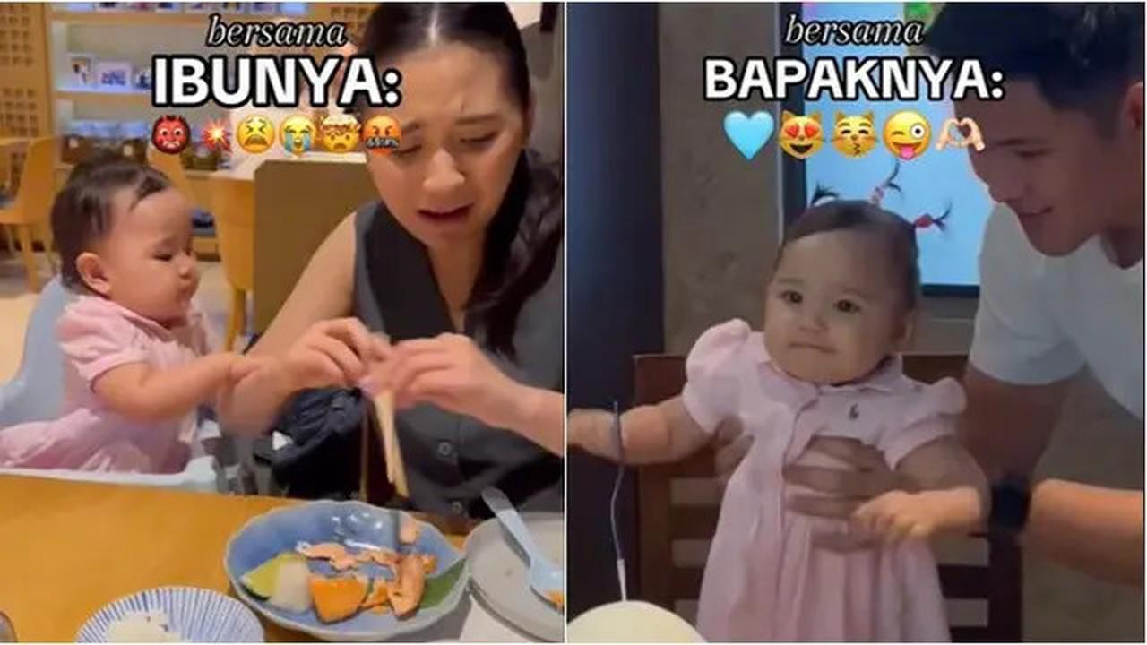 6 Potret Baby Sofia saat Diasuh Ashilla Eks Blink dan Suaminya Heisel, Mama Muda Pasti Relate