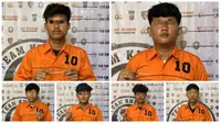 10 anggota geng motor 'Sena Marelan' yang ditangkap Polres Pelabuhan Belawan
