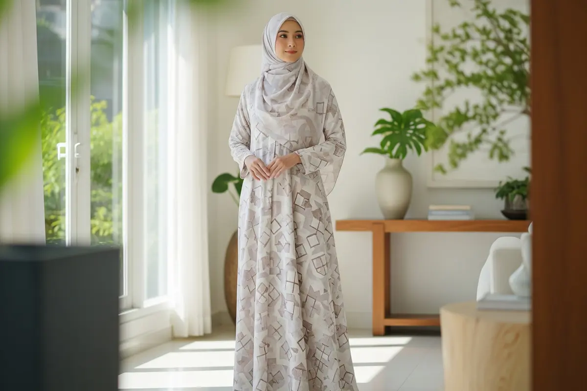 Model Batik Wanita untuk Lebaran (Image by Gemini AI)