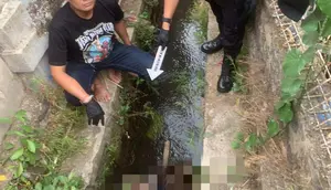 Geger Temuan Mayat Pria Menekuk di Selokan Cianjur