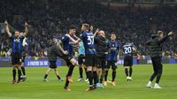 Inter Milan meraih kemenangan 3-1 atas&nbsp;AS Roma pada laga pekan ke-34 Serie A di Giuseppe Meazza, Sabtu (23/4/2022) dini hari WIB.&nbsp;(AP Photo/Antonio Calanni)