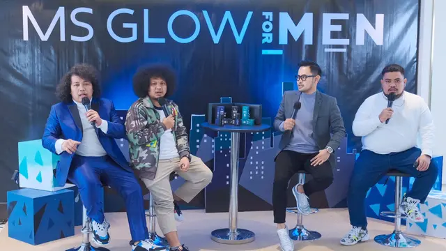 Babe Cabiita, Marshel Widianto dan Rigen memeriahkan launching produk Natural Deodorant, MS Glow For Men.