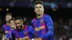 Barcelona menang tipis 1-0 atas tamunya Dynamo Kiev dalam laga matchday ke-3 Grup E Liga Champions 2021/2022, Kamis (20/10/2021). Kemenangan tersebut sekaligus menjadi tiga poin pertama Blaugrana di musim ini setelah mengalami dua kekalahan di dua laga sebelumnya. (AP/Joan Monfort)