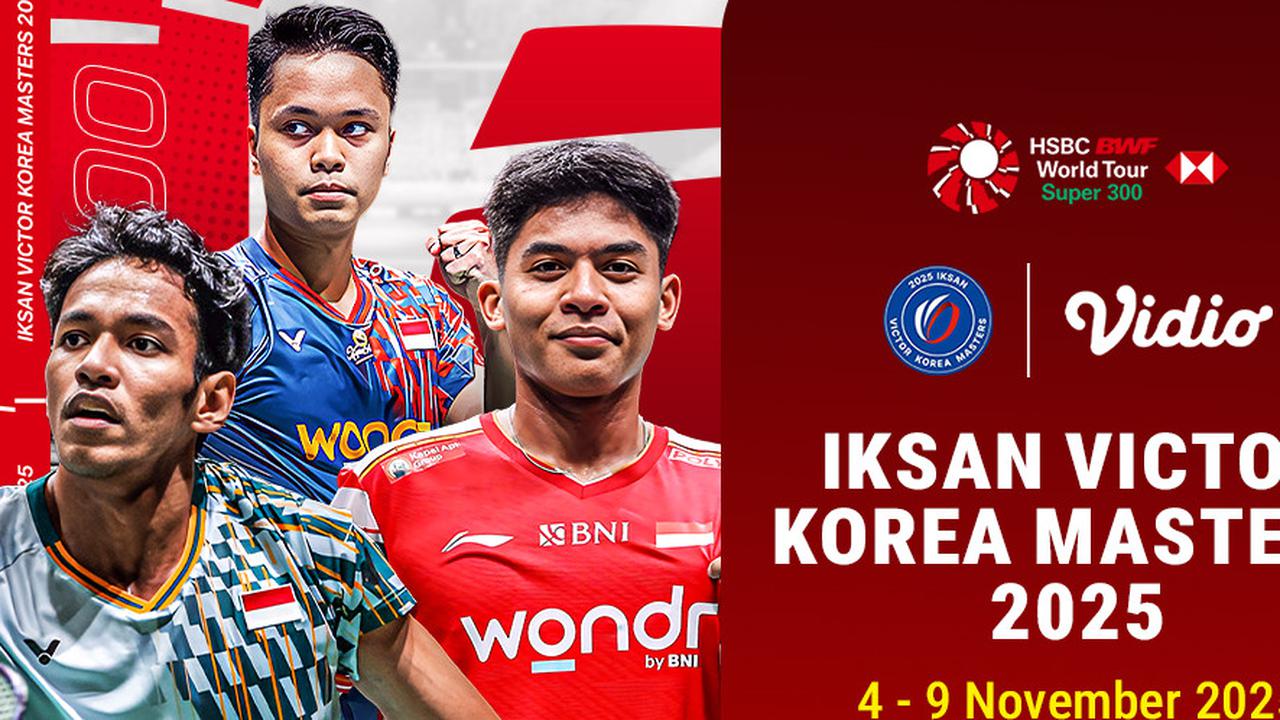 Nonton Badminton Korea Masters 2025: Tayang di Vidio