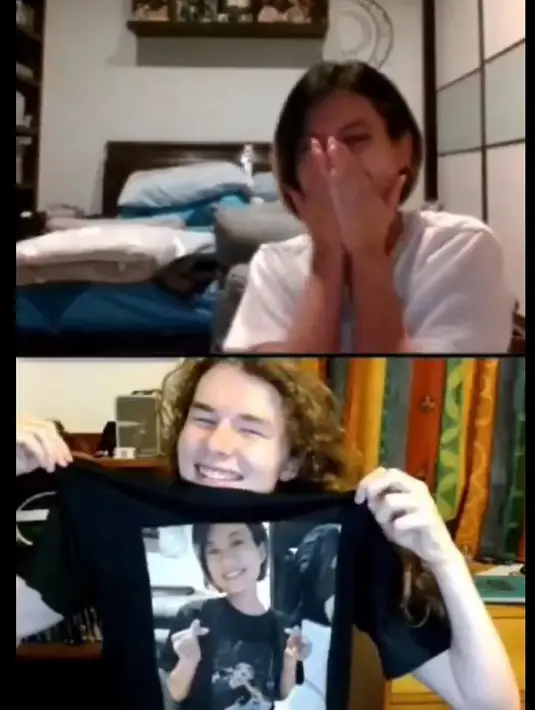 "Happy Birthday babe I love you the most" kata Charles Seaman seperti dilansir dari video singkat tersebut. "Thankyou, I love you the most" jawab Leony. [Instagram/charles.n.g.s]