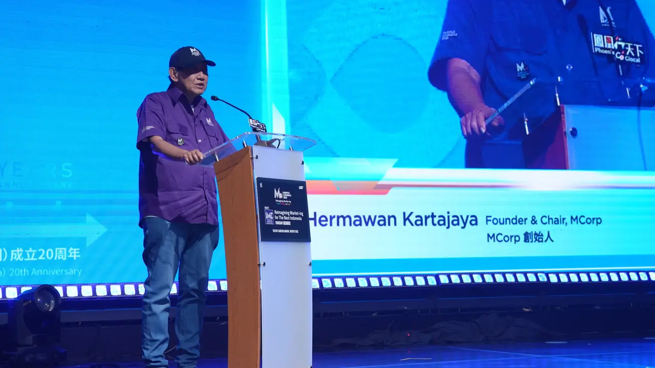 Founder & Chair MCorp Hermawan Kartajaya membagikan insight terkait "ASEAN Market-ing 2025 Update" yang dirancang untuk menjawab tantangan global. (Dok Hermawan Kartajaya)