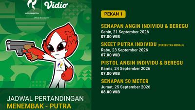 Asian Games 2026 Men’s Shooting Week 1: Persaingan Medali Sampai 25 September 2026 di Vidio